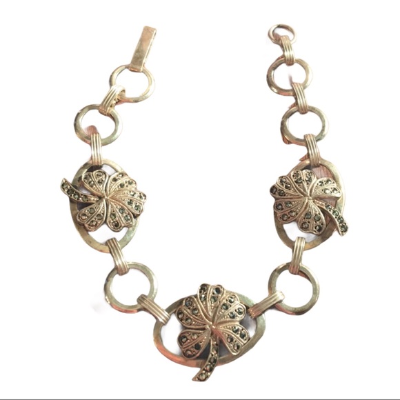 Vintage 1960s Sterling silver 925 1950s Danecraft 4 leaf Irish Clover Br… - Picture 2 of 7